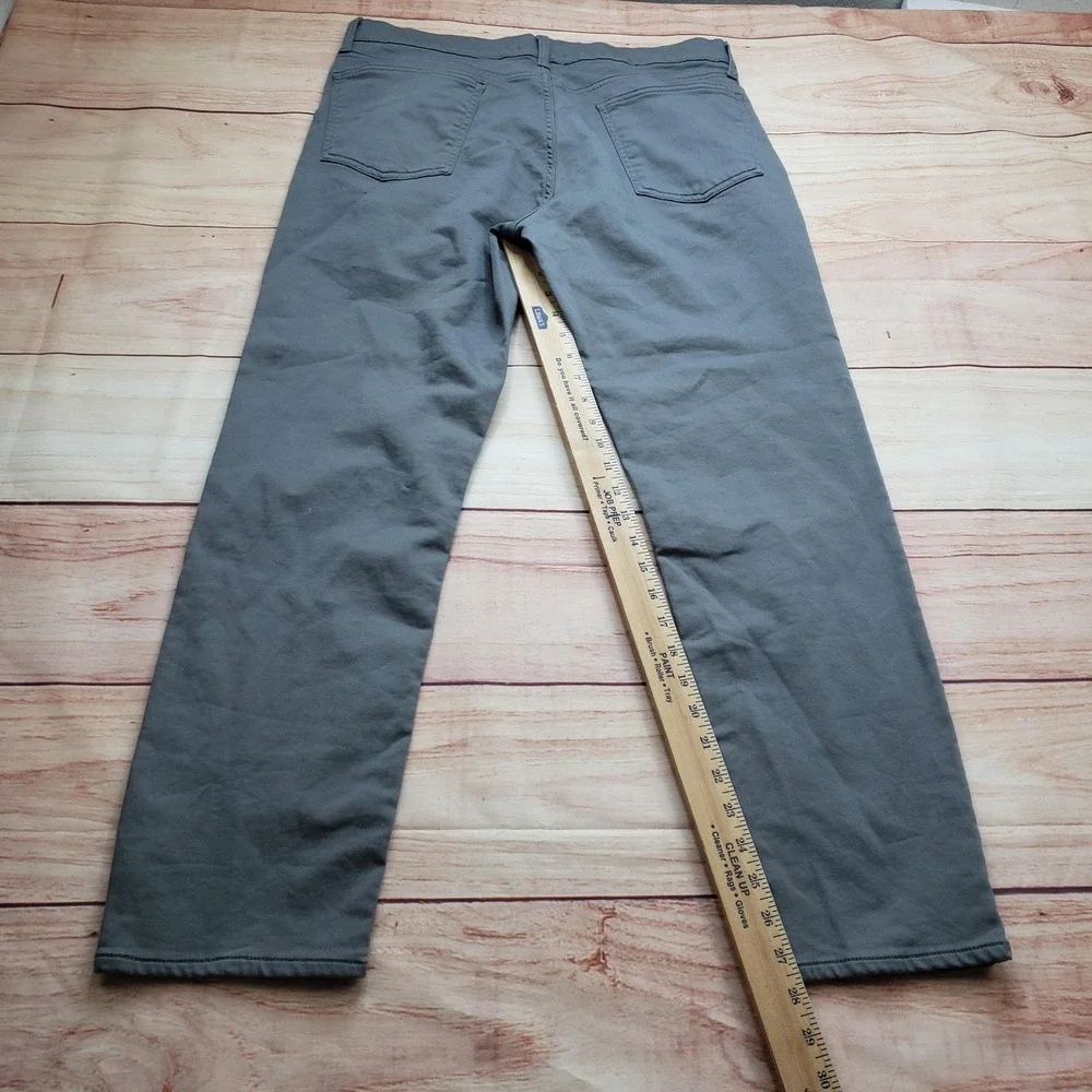 Banana Republic Pants‎ Mens 34x30 Gray Chino Slim Stretch Cotton-Spandex